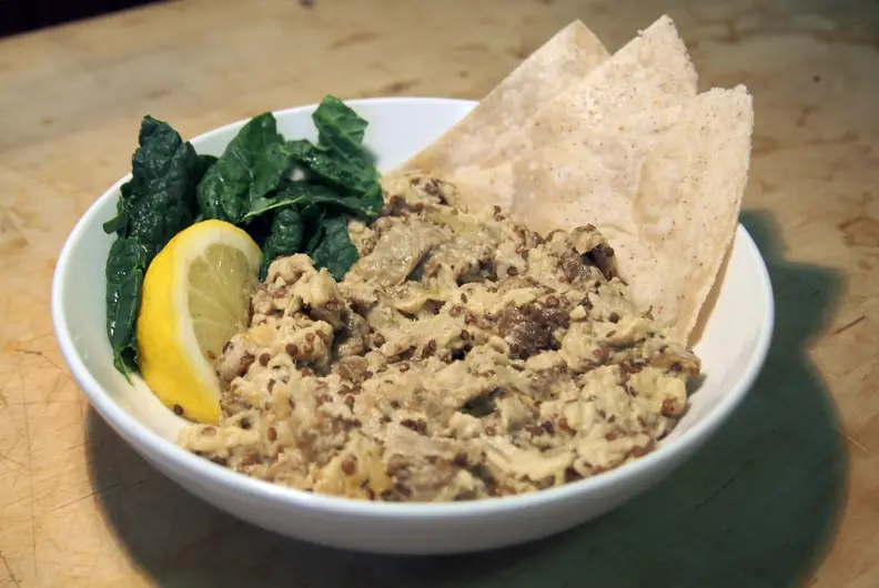 bowl of baba ganoush