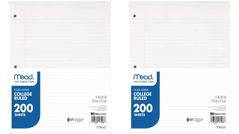 Mead Loose Leaf Paper