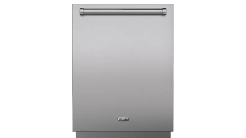 Front view of the Cove dishwasher with panel