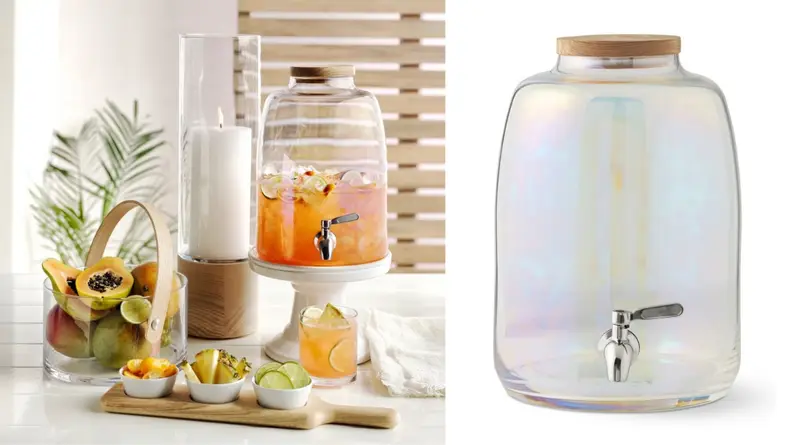 Best kitchen gifts of 2018: Iridescent Glass Beverage Dispenser
