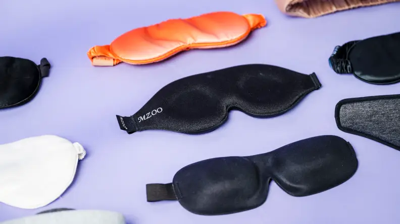 Selection of different sleep masks.