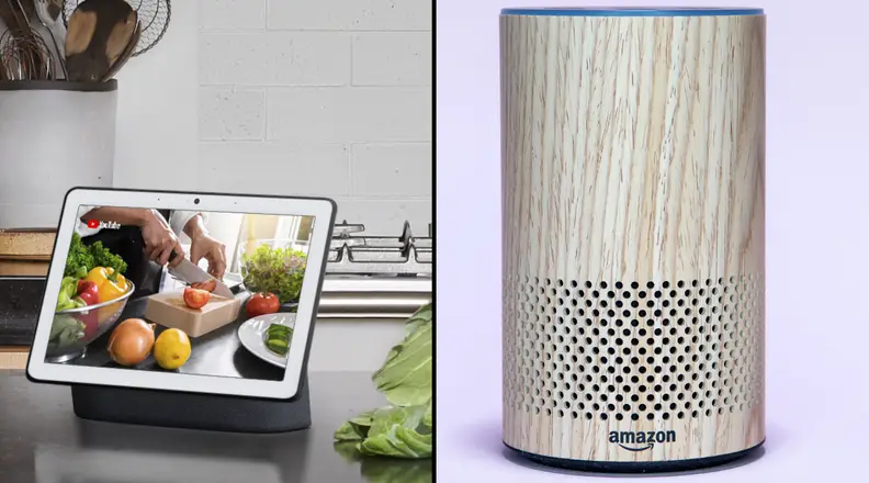 Google Nest Hub Max  and the Amazon Echo second-generation