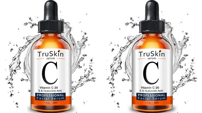 Vitamin C serum bottles
