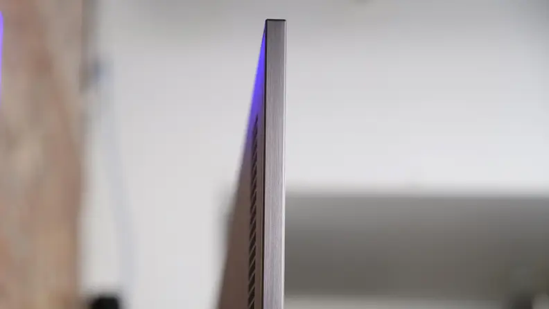 The side of the Samsung S95C.