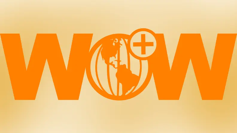 The Wow Presents Plus logo against a yellow backdrop.