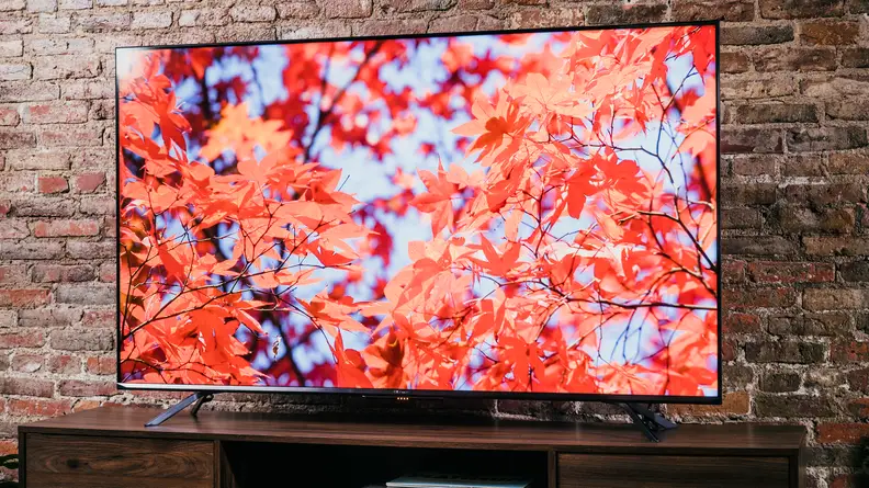 The Hisense U7G displaying 4K/HDR content in a living room setting