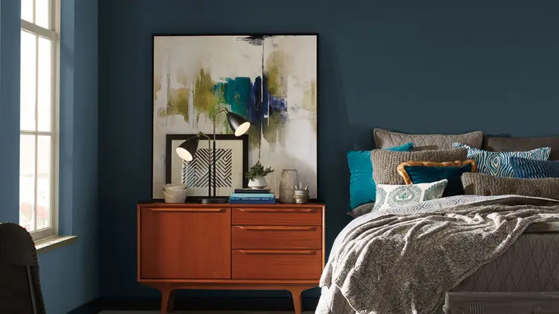 A blue bedroom is best for sleep