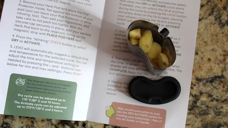 The directions on how to dry ingredients are fairly sparse.