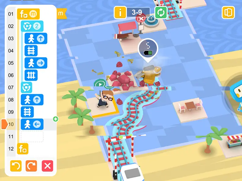 If your code is wrong, the explorer robot can crash into an obstacle.