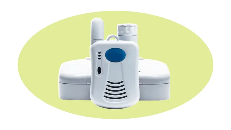 Product shot of the  LogicMark Freedom Alert Emergency System.