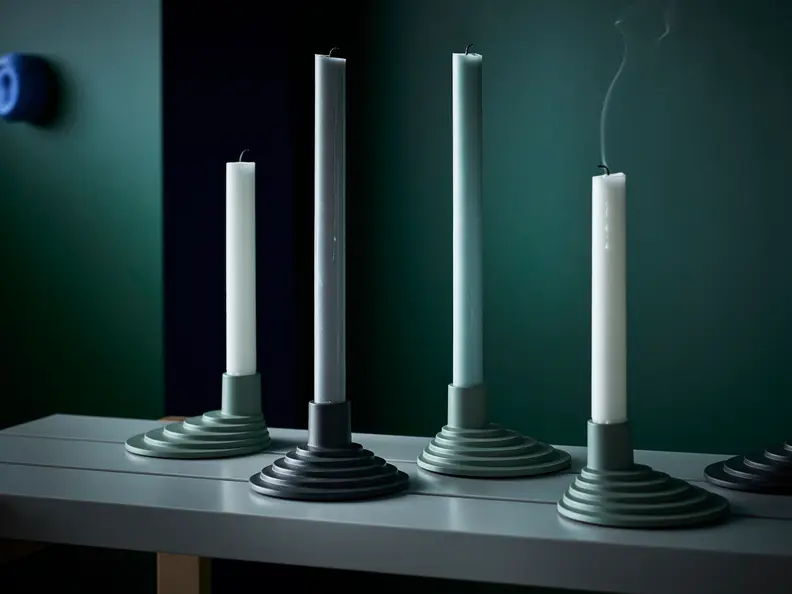 These candle sticks look like they could belong in a museum