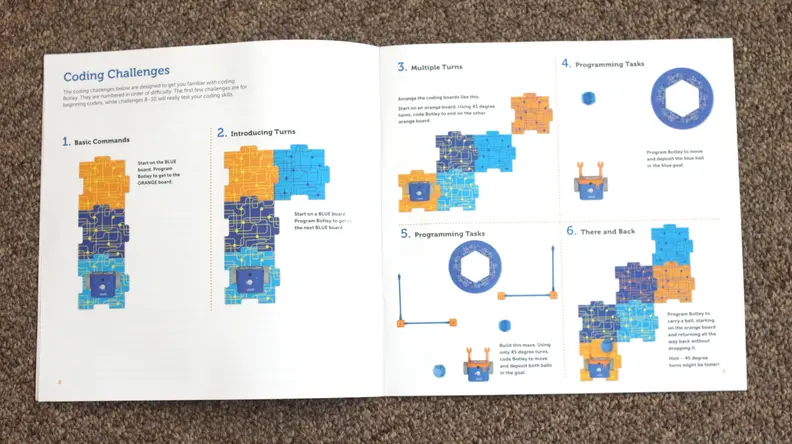 The Activity Guide that comes with Botley 2.0 poses a ton of fun and interesting coding challenges.