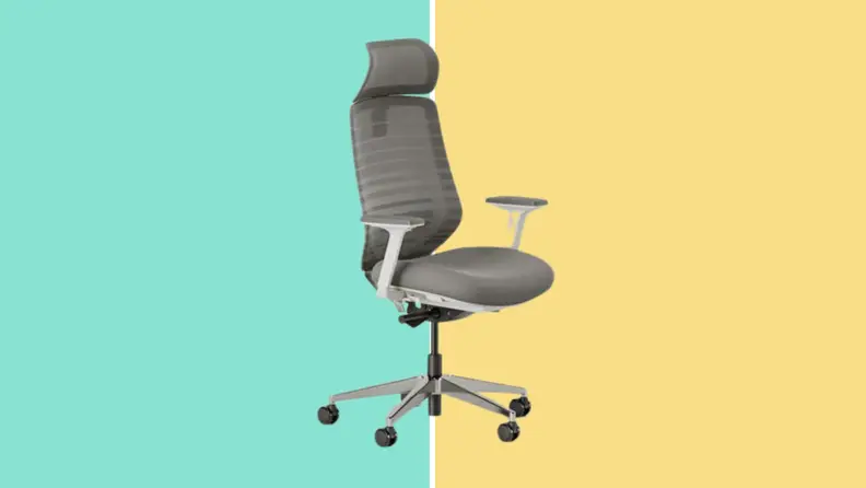 The Branch Ergonomic Office chair with a headrest