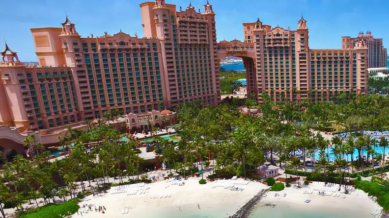 A photograph of the Atlantis Resort in the Bahamas