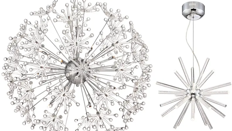 A chandelier in the bathroom is true luxury