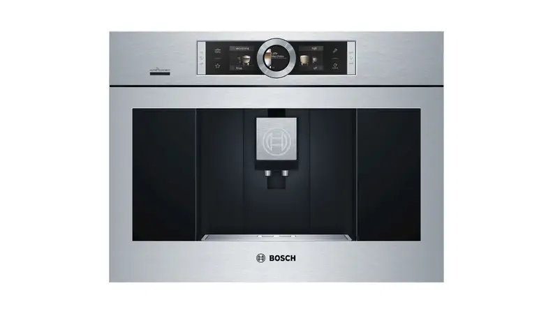 Bosch's built-in coffee machine is equipped with Home Connect, so you can ask Alexa to make your next espresso.