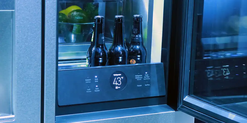 LG Signature Fridge interior temperature control panel