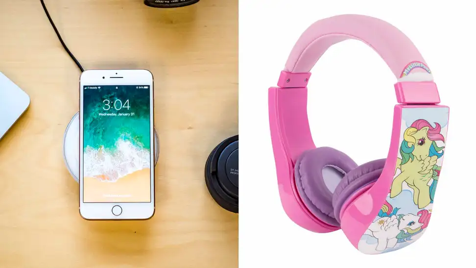 Samsung Wireless Charger and Sakar My Little Pony Kids Headphones