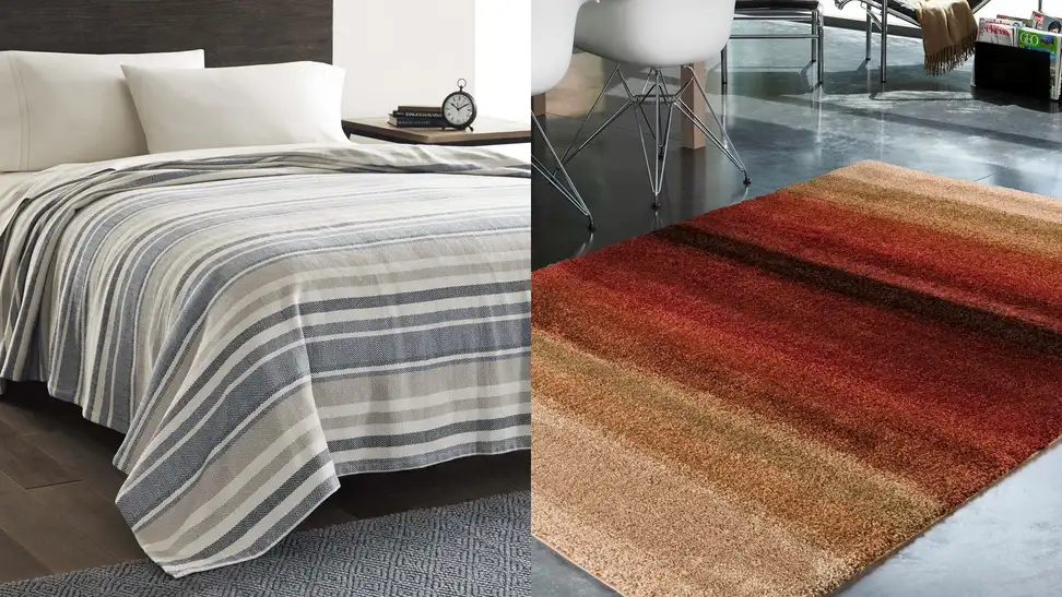 The Eddit Bauer Herringbone Cotton blanket
