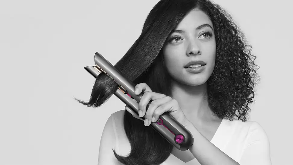 A photo of the Dyson Corrale hair straightener.