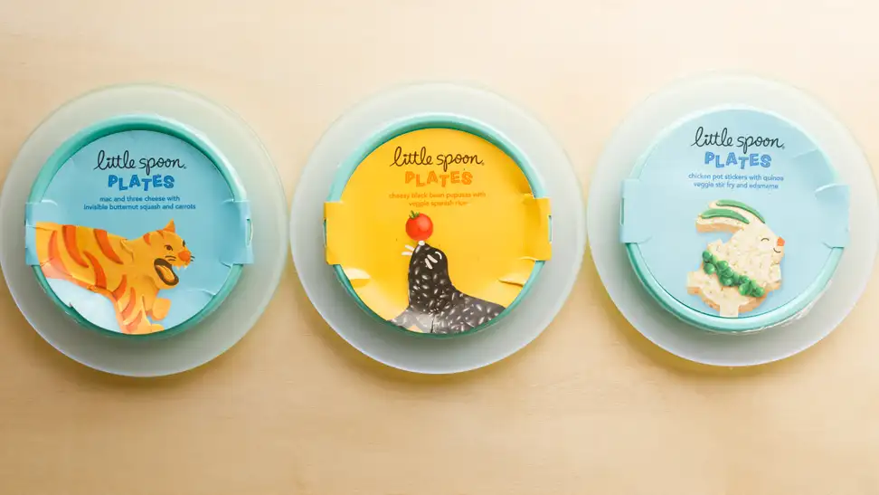 Three Little Spoon Plates on a table