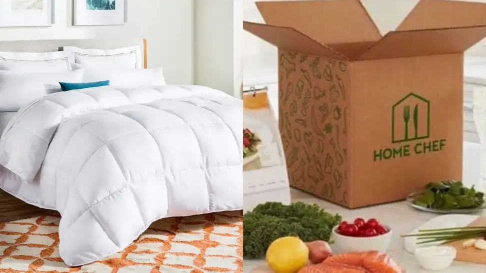 the comforter and home chef meal kit