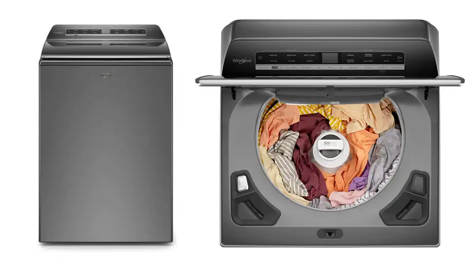 The Whirlpool WTW8127LC on a white background
