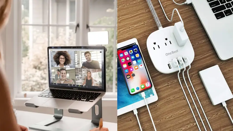lap desk and surge protector