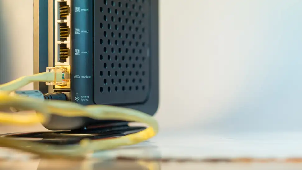 Photo of a cable modem.