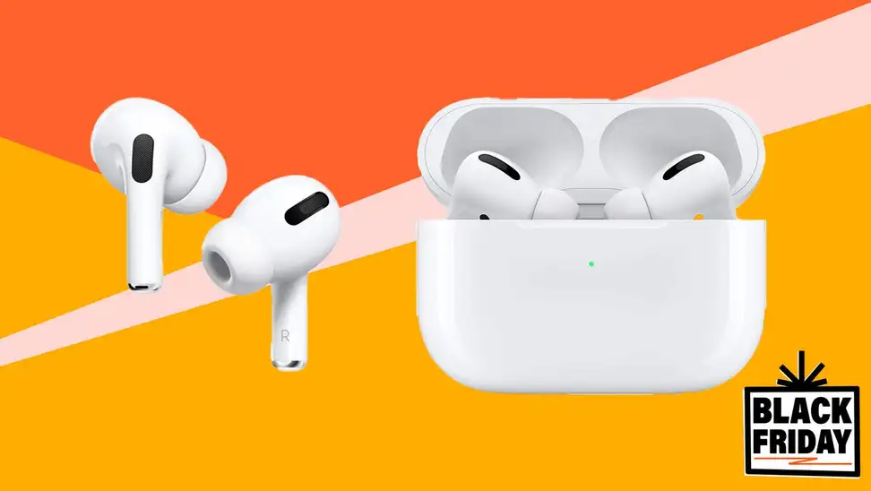 AirPods Pro in and out of their case.