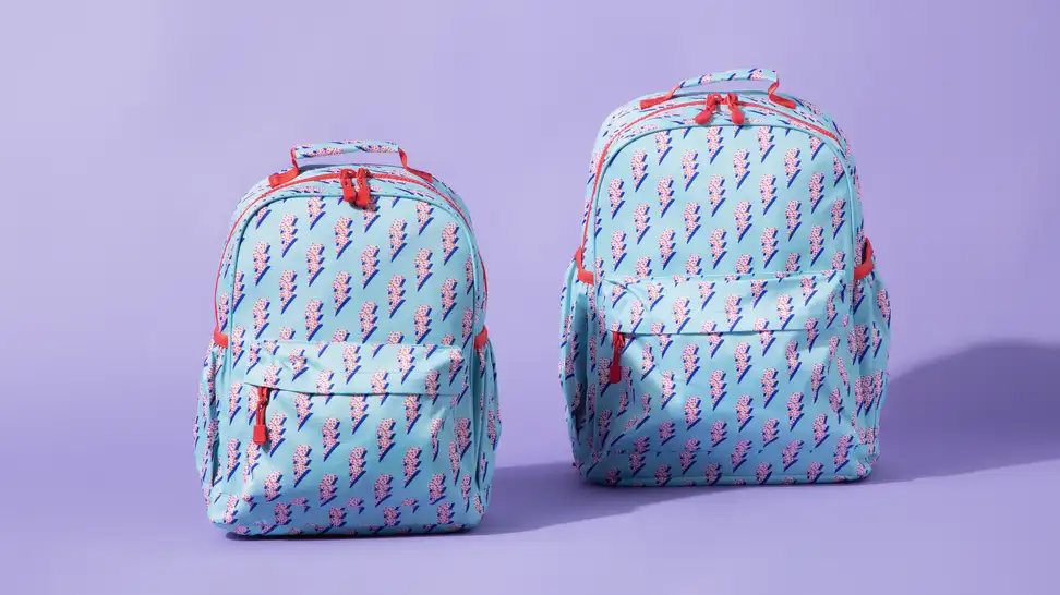 Two Crate & Barrel Kids' backpacks