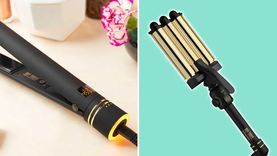 Hot Tools flat iron and Hot Tools hair waver