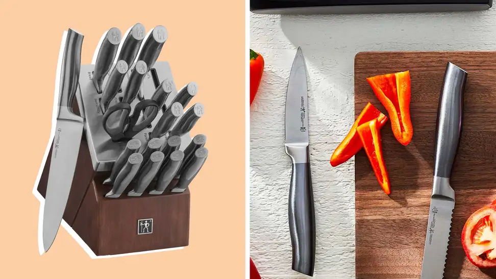 Henckels Graphite 20-Piece Self-Sharpening Knife Set with Block
