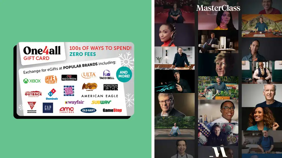 Save on MasterClass, AncestryDNA, Sam's Club membership, or a digital gift card!