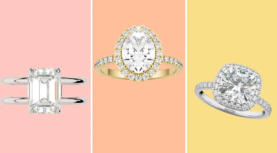 Moissanite engagement rings