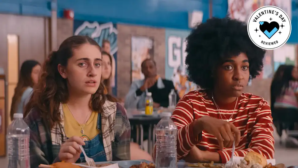An image of Ayo Edebiri and Rachel Sennott in "Bottoms."