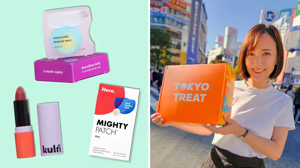 A selection of AAPI women owned brands like Hero Kulfi, Cocofloss, and Tokyo Treat.