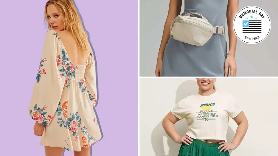 Free People outfit, lululemon belt bag, Target skort
