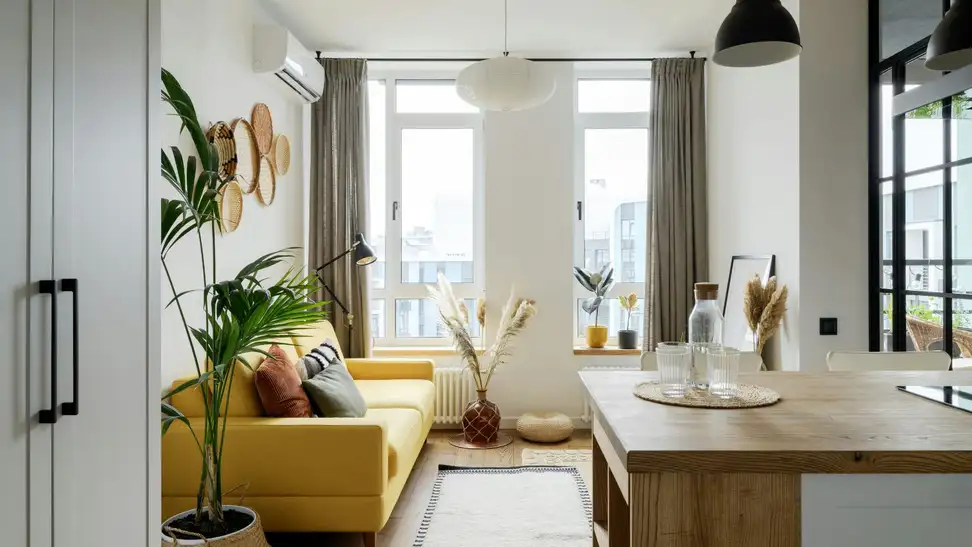 A clean and organized apartment from Homeaglow.