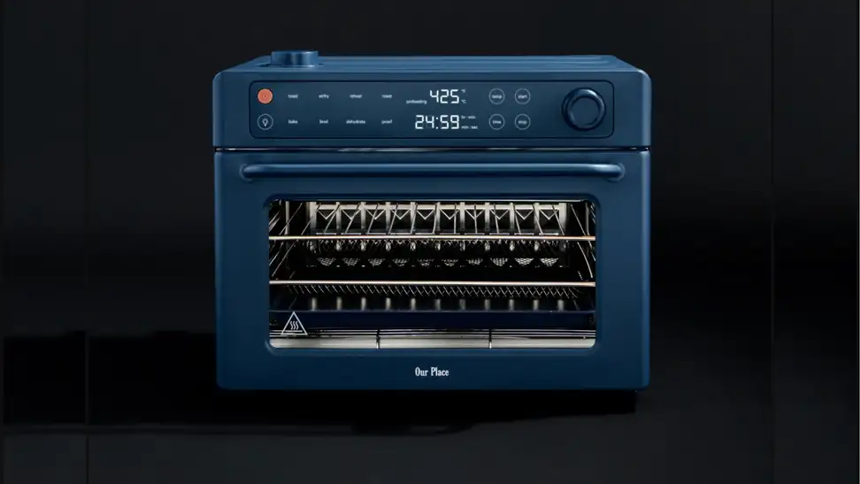 Wonder Oven Pro toaster oven on a black background