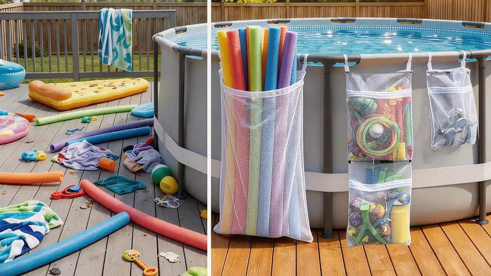 Getting your pool organized doesn't have to be messy