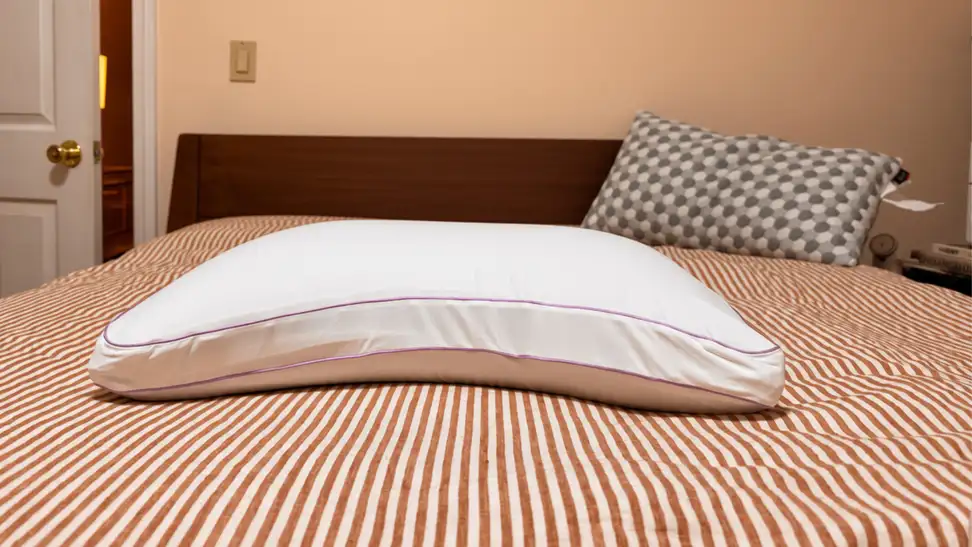 Layla BioCrystal Side Sleeper Pillow — U-shaped for shoulder comfort and cool to the touch