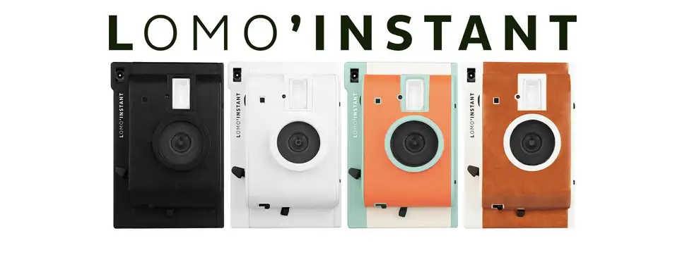 The four designs of the Lomo'Instant camera.