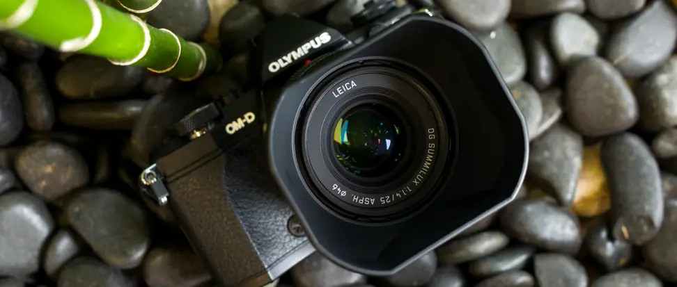 The 25mm f/1.4 is Panasonic and Leica's take on the classic "fast fifty" prime lens.