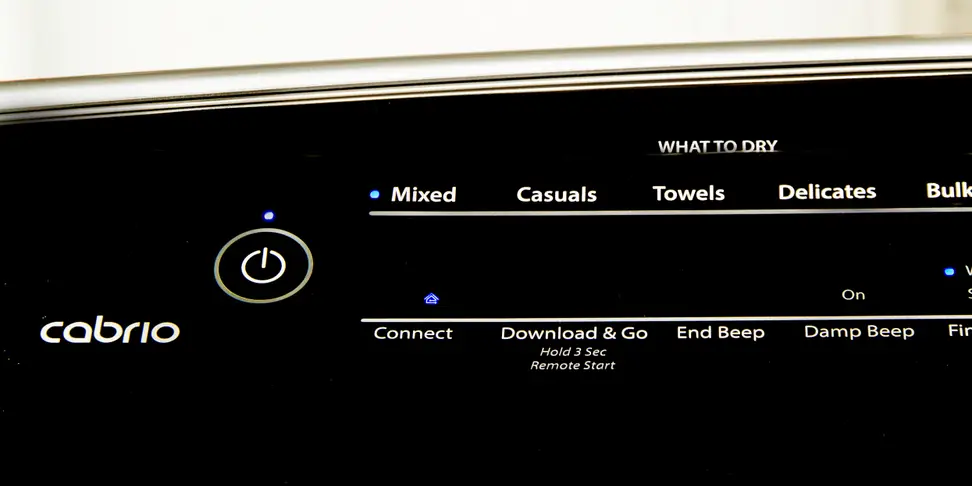 The Whirlpool WED8700ED has smart features