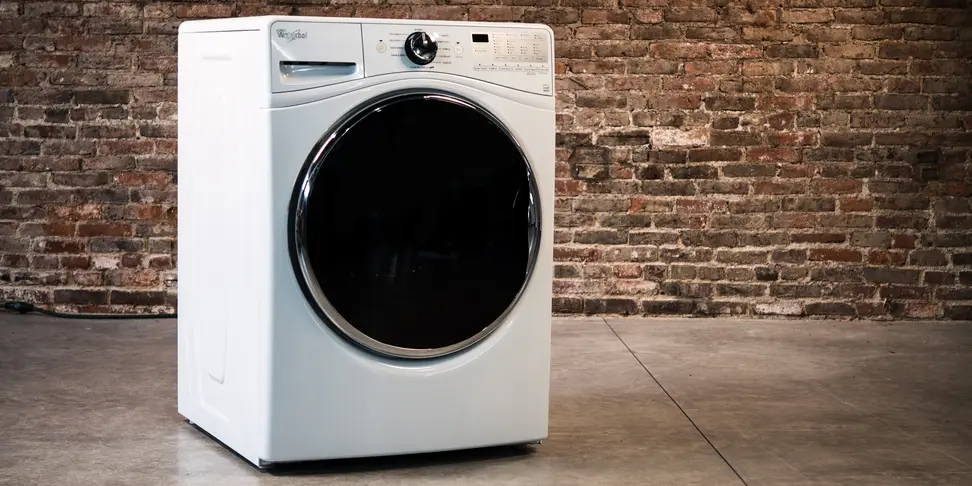 The WFW90HEFW has the same vibe as other Whirlpool front loaders.