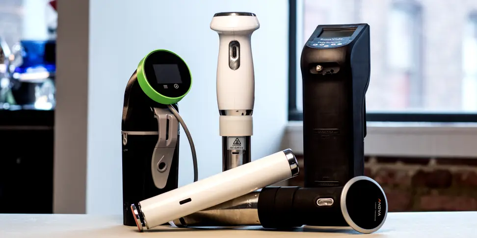 Nomiku, Gourmia, PolyScience, Anova, and ChefSteps Joule immersion circulators