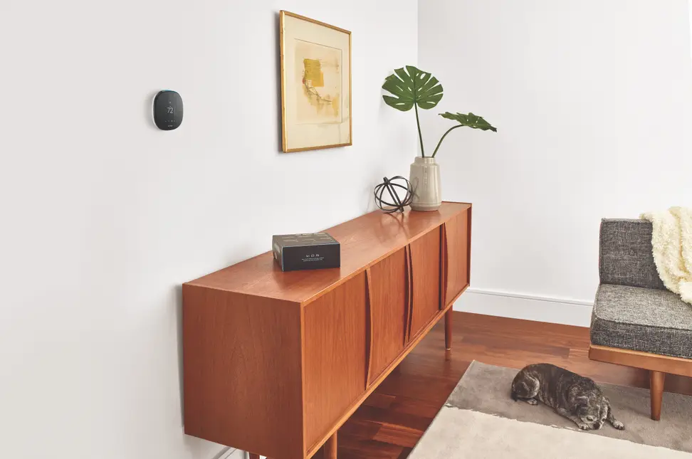 The Ecobee4 smart thermostat with Alexa