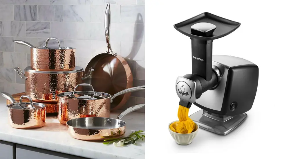 Pots and a Gourmia from Oprah's Favorite Things list on Amazon