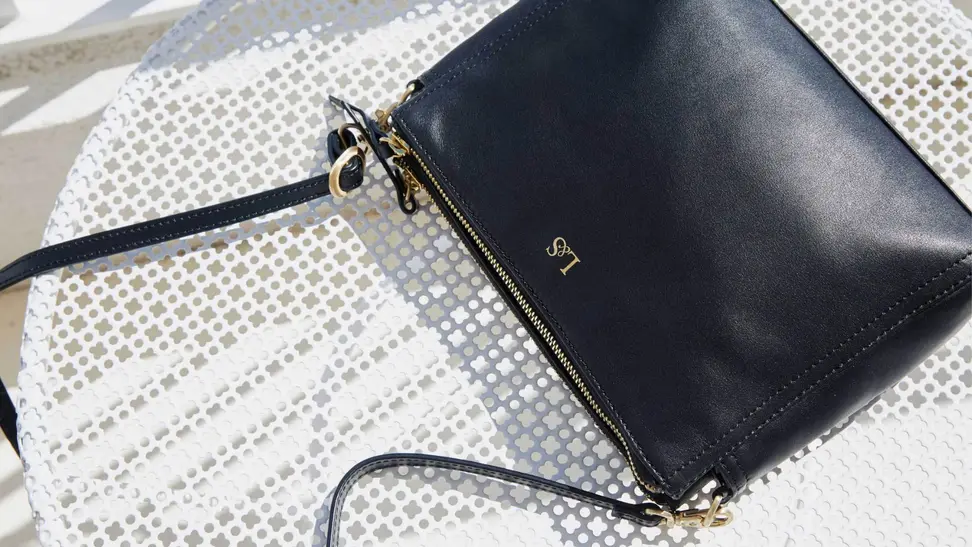 Lo & Sons Pearl leather crossbody bag